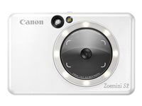 Canon Zoemini S2 - Appareil photo numérique - compact avec imprimante photo instantanée - 8.0 MP - NFC, Bluetooth - blanc perle 4519C007