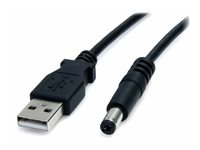 StarTech.com Câble d'alimentation USB vers prise DC de 91 cm - Cordon USB vers connecteur Type M 5V - Câble d'alimentation - USB (alimentation uniquement) (M) pour prise CC 5,5 mm (M) - 91 cm - moulé - noir - pour P/N: DVI2VGACON, SPDIF2AA, ST122LE, ST122LEA, ST122PROA USB2TYPEM