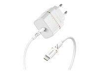 OtterBox Wall Charger - Adaptateur secteur - 20 Watt - 3 A - PD 3.0 (24 pin USB-C) - poussière de nuage blanche 78-80480