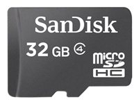 SanDisk - Carte mémoire flash - 32 Go - Class 4 - micro SDHC - noir SDSDQM-032G-B35