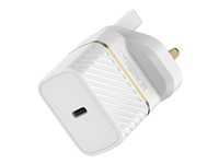 OtterBox Wall Charger - Adaptateur secteur - 20 Watt (24 pin USB-C) - blanc 78-80347