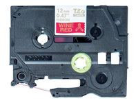 Brother TZe-RW34 - Or sur rouge vin - Rouleau (1,2 cm x 4 m) 1 cassette(s) bande de ruban - pour Brother PT-D600, H110; P-Touch PT-D450; P-Touch Cube PT-P300; P-Touch Embellish PT-D215 TZERW34