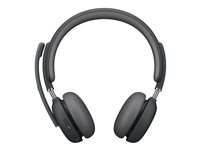 Logitech Zone Wireless 2 - Micro-casque - sur-oreille - Bluetooth - sans fil - Suppresseur de bruit actif - USB-C via un adaptateur Bluetooth - graphite - Certifié pour Microsoft Teams 981-001152