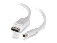 C2G 2m Mini DisplayPort to DisplayPort Adapter Cable 4K UHD - White - Câble DisplayPort - Mini DisplayPort (M) pour DisplayPort (M) - 2 m - blanc 84298