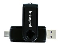 Integral lecteur de carte - USB 3.1 Gen 1 / USB-C INCRUSB3.0ACSDMSDNRP