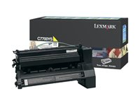 Lexmark - Jaune - original - cartouche de toner LCCP, LRP - pour Lexmark C770dn, C770dtn, C770n, C772, C772dn, C772dtn, C772n, X772e, X772es C7700YS