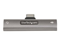 StarTech.com Adaptateur USB-C Audio & Chargeur - Convertisseur Prise Audio Mini Jack Aux TRRS 3.5mm Casque/Écouteurs - 60W USB Type-C Power Delivery Pass-Through - Smartphone/Tablette (CDP235APDM) - Station d'accueil - USB-C CDP235APDM