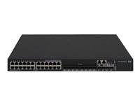 HPE FlexNetwork 5140 HI - Commutateur - 1 emplacement - C3 - Géré - 24 x 10/100/1000 + 8 x SFP Gigabit combiné + 4 x 10 Gigabit Ethernet / 1 Gigabit Ethernet SFP+ - flux d'air d'un côté à l'autre - Montable sur rack R9L61A