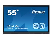 iiyama ProLite TE5512MIS-B3AG - Classe de diagonale 55" (54.6" visualisable) écran LCD rétro-éclairé par LED - signalétique numérique interactive - avec écran tactile (multi-touch) / capacité PC en option (slot-in) - 4K UHD (2160p) 3840 x 2160 - cadre noir avec finition mate - avec Module WiFi iiyama (OWM002) TE5512MIS-B3AG