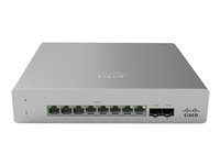 Cisco Meraki Cloud Managed MS120-8 - Commutateur - Géré - 8 x 10/100/1000 (PoE+) + 2 x Gigabit SFP - fixation murale, de bureau - PoE+ (124 W) MS120-8FP-HW