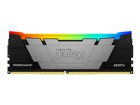 Kingston FURY Renegade RGB - DDR4 - module - 8 Go - DIMM 288 broches - 3200 MHz / PC4-25600 - CL16 - 1.2 V - mémoire sans tampon - non ECC - noir KF432C16RB2A/8