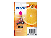 Epson 33 - 4.5 ml - magenta - original - emballage coque avec alarme radioélectrique/ acoustique - cartouche d'encre - pour Expression Home XP-635, 830; Expression Premium XP-530, 540, 630, 635, 640, 645, 830, 900 C13T33434022