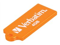 Verbatim Store 'n' Go Micro USB Drive - Clé USB - 4 Go - USB 2.0 - Orange volcanique 47421