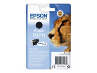 Epson T0711 - 7 ml - noir - original - cartouche d'encre - pour Stylus DX9400, SX115, SX210, SX215, SX218, SX415, SX515, SX610; Stylus Office BX310, BX610 C13T07114012