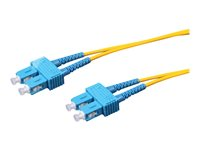 Uniformatic - Câble réseau - mode unique SC/UPC (M) pour mode unique SC/UPC (M) - 2 m - fibre optique - 9 / 125 micromètres - OS2 - sans halogène - jaune 21702