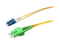 Uniformatic - Câble réseau - mode unique LC/APC (M) pour mode unique SC/APC (M) - 3 m - fibre optique - 9 / 125 micromètres - OS2 - sans halogène - jaune 21743
