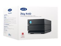 LaCie 2big RAID STHJ4000800 - Baie de disques - 4 To - 2 Baies - HDD 2 To x 2 - USB 3.1 Gen 2 (externe) - avec Plan de service de récupération des données d'une durée de 5 ans STHJ4000800