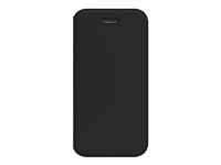 OtterBox Strada Series - Étui à rabat pour téléphone portable - polyuréthane, polycarbonate, caoutchouc synthétique - noir - pour Apple iPhone 6, 6s, 7, 8, SE (2e génération), SE (3rd generation) 77-61672