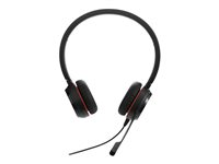 Jabra Evolve 30 II MS stereo - Micro-casque - sur-oreille - filaire - jack 3,5mm, USB-C - Certifié pour Skype for Business 5399-823-389