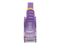 StarTech.com Câble réseau Cat6 UTP sans crochet - 50 cm Violet - Cordon Ethernet RJ45 anti-accroc - Câble patch - Câble réseau - RJ-45 (M) pour RJ-45 (M) - 50 cm - UTP - CAT 6 - sans crochet, bloqué - violet N6PATC50CMPL