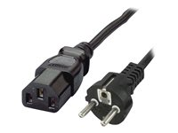 Uniformatic - Câble d'alimentation - power CEE 7/7 (M) pour power IEC 60320 C13 - 1.8 m - noir 46001