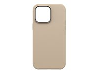 OtterBox Symmetry Series - Coque de protection pour téléphone portable - antimicrobien - compatibilité avec MagSafe - polycarbonate, caoutchouc synthétique - don't even chai (marron) - pour Apple iPhone 14 Pro Max 77-88534