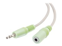 C2G - Rallonge de câble audio - mini-phone stereo 3.5 mm mâle pour mini-phone stereo 3.5 mm femelle - 2 m - blindé 80100