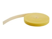 StarTech.com Rouleau de ruban à bouclettes auto-grippantes - 7,6 m - Jaune - Gestion des cables - Reutilisable (HKLP25YW) - Fermeture adhésive - 7.62 m - jaune - pour P/N: CABSHF2POST2, HKLP25, HKLP25BL, HKLP25GN, HKLP25RD HKLP25YW