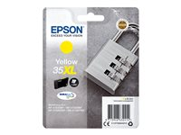 Epson 35XL - 20.3 ml - XL - jaune - original - emballage coque avec alarme radioélectrique/ acoustique - cartouche d'encre - pour WorkForce Pro WF-4720, WF-4720DWF, WF-4725DWF, WF-4730, WF-4730DTWF, WF-4740, WF-4740DTWF C13T35944020