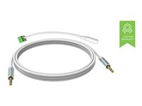 VISION Techconnect - Câble audio - jack mini mâle pour jack mini mâle - 5 m - double blindage - blanc TC 5M3.5MMP