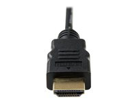 StarTech.com Câble HDMI® haute vitesse avec Ethernet 3m - HDMI (M) vers Micro HDMI (M), Câble Micro HDMI (Type D), Connecteurs Plaqués Or - Câble HDMI avec Ethernet - HDMI mâle pour 19 pin micro HDMI Type D mâle - 3 m - blindé - noir HDADMM3M