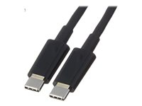 HPE Aruba - Câble USB - 24 pin USB-C (M) pour 24 pin USB-C (M) - USB 2.0 - noir - pour HPE Aruba 6000 48G Class4 PoE 4SFP 370W Switch R9J33A
