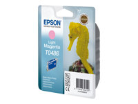 Epson T0486 - 13 ml - magenta clair - original - blister - cartouche d'encre - pour Stylus DX3800; Stylus Photo R200, R220, R300, R320, R340, RX500, RX600, RX620, RX640 C13T04864010