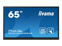 iiyama ProLite TE6512MIS-B3AG - Classe de diagonale 65" (64.5" visualisable) écran LCD rétro-éclairé par LED - signalétique numérique interactive - avec écran tactile (multi-touch) / capacité PC en option (slot-in) - 4K UHD (2160p) 3840 x 2160 - cadre noir avec finition mate - avec Module WiFi iiyama (OWM002) TE6512MIS-B3AG