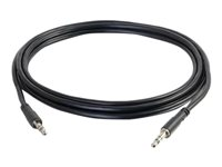 C2G Slim 10ft Slim Aux 3.5mm Audio Cable - M/M - Câble audio - mini-phone stereo 3.5 mm mâle pour mini-phone stereo 3.5 mm mâle - 3.05 m - blindé - noir 22602