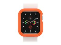 OtterBox EXO EDGE - Pare-chocs pour montre intelligente - polycarbonate, TPE - orange soleil brillant - conception lisse - pour Apple Watch (44 mm) 77-81219