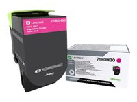 Lexmark X417 - À rendement élevé - magenta - original - cartouche de toner LCCP - pour Lexmark CS417dn, CS517de, CX417de, CX517de 71B0H30