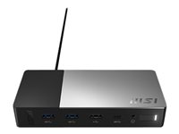 MSI - Station d'accueil - USB-C 3.2 Gen 2 - HDMI, DP, USB-C - GigE - 150 Watt 957-1P151E-010