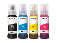 Epson EcoTank 104 - Pack de 4 - noir, jaune, cyan, magenta - original - recharge d'encre - pour EcoTank ET-14100, 1810, 2721, 2810, 2811, 2812, 2814, 2815, 2820, 2821, 2825, 2826, 4800 C13T00P640
