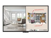 BenQ DuoBoard CP8601K - Classe de diagonale 86" CP Series écran LCD rétro-éclairé par LED - signalisation numérique - avec écran tactile (multi-touch)/microphone/caméra - 4K UHD (2160p) 3840 x 2160 - LED à éclairage direct - noir CP8601K