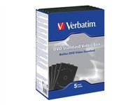 Verbatim Empty DVD Library Cases - Boîtier pour DVD (pack de 5) 49993