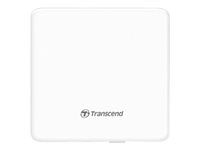 Transcend 8X DVDS-W - Lecteur de disque - DVD±RW (±R DL)/DVD-RAM - 8x/8x/5x - USB 2.0 - externe - blanc TS8XDVDS-W