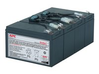 Cartouche de batterie de rechange APC #8 - Batterie d'onduleur - Acide de plomb - noir - pour P/N: SU1400RM, SU1400RMBX120, SU1400RMI, SU1400RMX106, SU1400RMX176, SU1400RMX93 RBC8