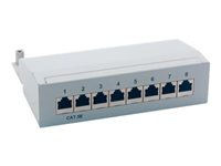 MCL Samar PB-5E/8B - Tableau de connexions - montable sur mur - CAT 5e - RJ-45 X 8 PB-5E/8B