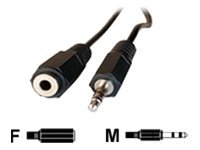 MCL - Rallonge de câble audio - mini-phone stereo 3.5 mm femelle pour mini-phone stereo 3.5 mm mâle - 2 m MC711-2M