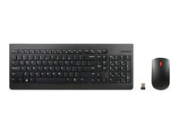 Lenovo Essential Wireless Combo - Ensemble clavier et souris - sans fil - 2.4 GHz - Suisse 4X30M39492