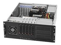 Supermicro SC842 TQ-665B - Montable sur rack 4U - ATX étendu - SATA/SAS - hot-swap 665 Watt - noir - USB CSE-842TQ-665B