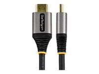 StarTech.com Câble HDMI 2.1 8K - 3m - Câble HDMI Certifié Ultra High Speed 48Gbps - 8K 60Hz/4K 120Hz HDR10+ eARC - Câble Ultra HD 8K HDMI - Écran/TV/Affichage - Gaine Flexible TPE (HDMM21V3M) - Ultra High Speed - câble HDMI avec Ethernet - HDMI mâle pour HDMI mâle - 3 m - blindé - gris, noir - passif, support 4K 120 Hz, support 8K60Hz (7680 x 4320) - pour P/N: 4PORT-8K-HDMI-SWITCH HDMM21V3M