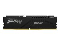 Kingston FURY Beast - DDR5 - module - 8 Go - DIMM 288 broches - 6000 MHz / PC5-48000 - CL36 - 1.35 V - mémoire sans tampon - on-die ECC - noir KF560C36BBE-8