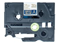 Brother TZe-RN34 - Or sur bleu marine - Rouleau (1,2 cm x 4 m) 1 cassette(s) bande de ruban - pour Brother PT-D600, H110; P-Touch PT-D450; P-Touch Cube PT-P300; P-Touch Embellish PT-D215 TZERN34